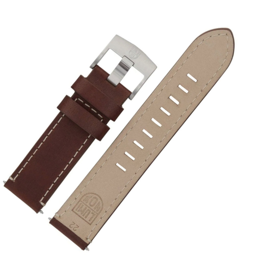 Ersatzband Wechselband Luminox für 1760 Serie, 22mm Leder braun