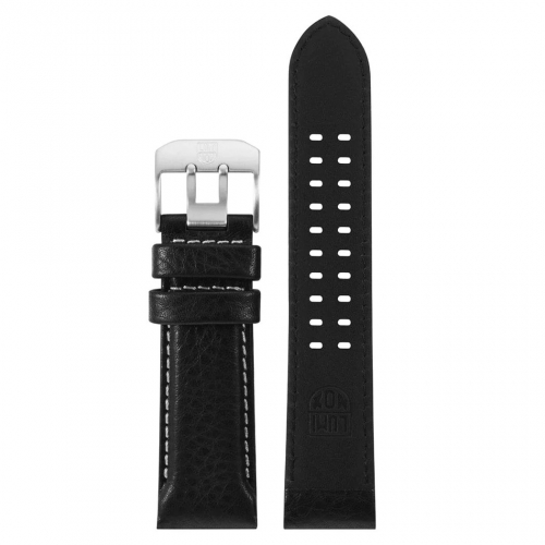 Ersatzband Wechselband Luminox 24mm Leder Schwarz