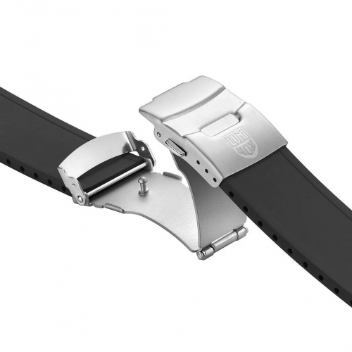 Ersatzband Wechselband Luminox 24mm Kautschuk schwarz XS - XL Länge