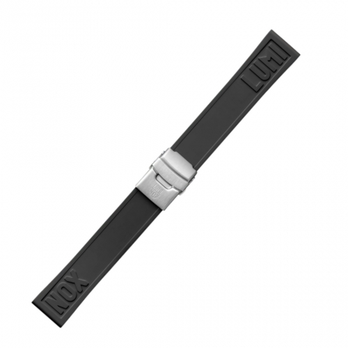 Ersatzband Wechselband Luminox 24mm Kautschuk schwarz XS - XL Länge