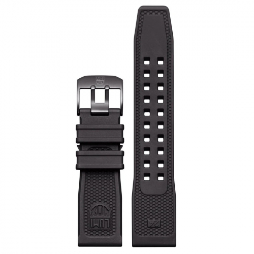 Luminox Ersatzband Wechselband 24mm schwarzes Kautschuk Armband, 3500 Serie