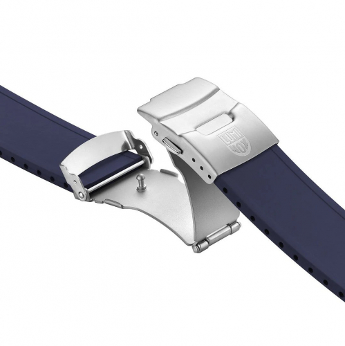 Ersatzband Wechselband Luminox 24mm Kautschuk blau XS - XL Länge