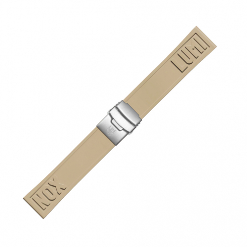 Ersatzband Wechselband Luminox 24mm Kautschuk Beige XS - XL Länge