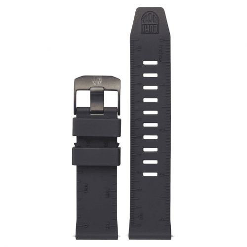 Ersatzband Wechselband Luminox 24mm schwarzes Kautschuk Armband