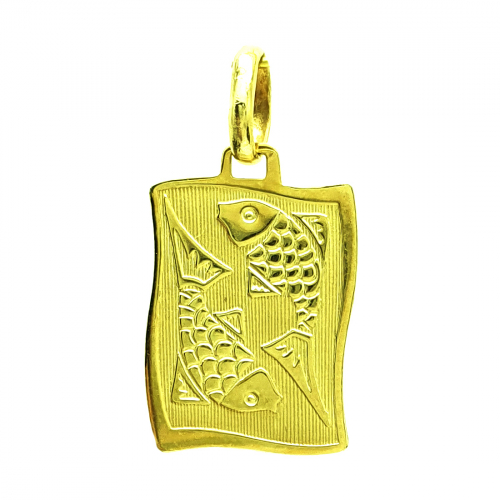 Anhänger 585 Gelbgold Kettenanhänger Sternzeichen Fische