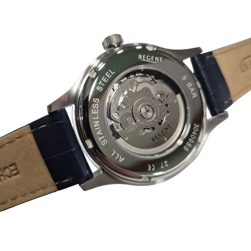 Preview: REGENT Herren Armbanduhr Automatik GM-2217 Saphirglas, offenem Herz, 42mm