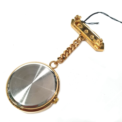GARDE UMR RUHLA 394170 Damen Taschenuhr bzw. Schwesternuhr Goldfarben Pulsmesserskala