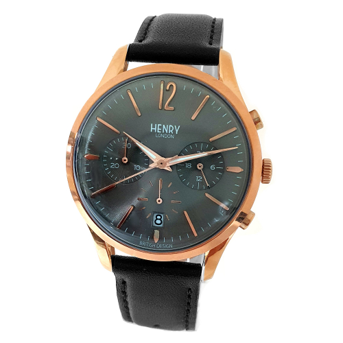 Henry London Armbanduhr Finchley HL39-CS-012265 Lederband