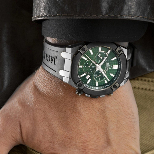 Jaguar Herren Armbanduhr DIPLOMATIC Chrono J1020-1 Saphirglas 10 ATM Grün