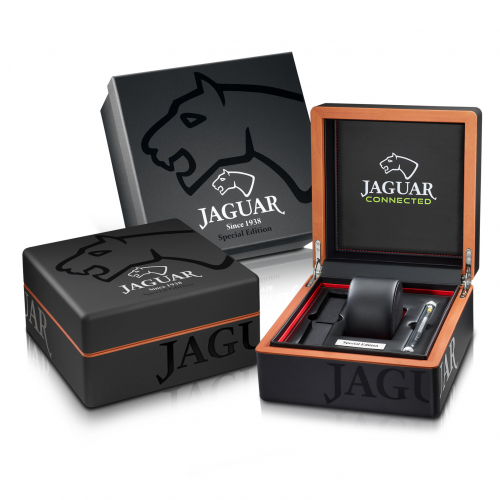 Jaguar Herren Armbanduhr Connected J930-1 Saphirglas 20 ATM 46mm Smartwatch Hybrid, blau