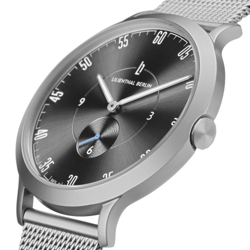Lilienthal Berlin L01-109-B023A L1 All Silver 42,5mm Mesh-Band Edelstahl