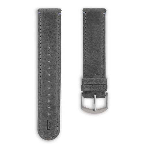 Lilienthal Berlin B009A Lederband grau Stegbreite 20mm
