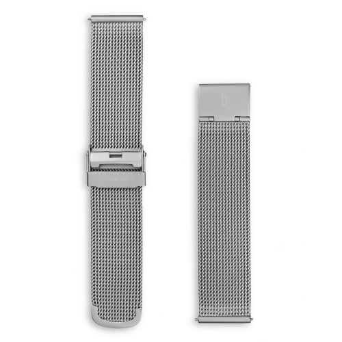 Lilienthal Berlin B023A Mesh-Band silberfarben Stegbreite 20mm aus 316L Chirurgenstahl