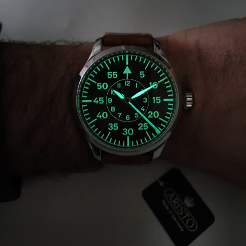 ARISTO Herren Armbanduhr 4H209 Pilotenuhr - AR2538 Harley, limitiert auf 50 Stück