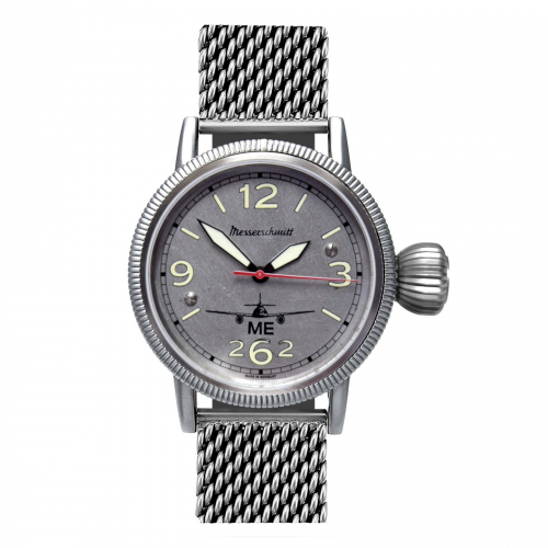 Messerschmitt Herren Armbanduhr ME-3H262-M Automatik Fliegeruhr, Saphirglas