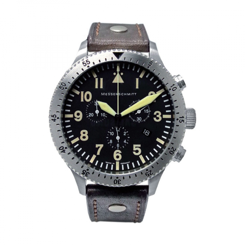 Messerschmitt Herren Armbanduhr  ME-5030Vintage Chronograph Fliegeruhr