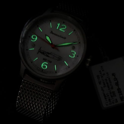 Messerschmitt Herren Armbanduhr ME109-ALU-M Automatik Fliegeruhr ME 109