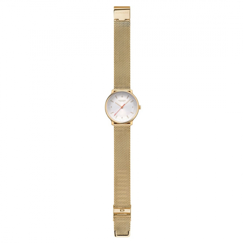 MONDAINE Armbanduhr MLE.33111.SM Doppio Saphirglas, 33mm, Milanaise Goldfarben