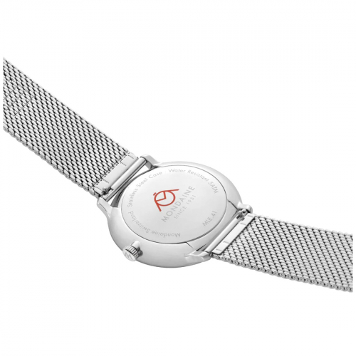 MONDAINE Armbanduhr MLE.41910.SM SOLAR Doppio Saphirglas, 41mm, Milanaise