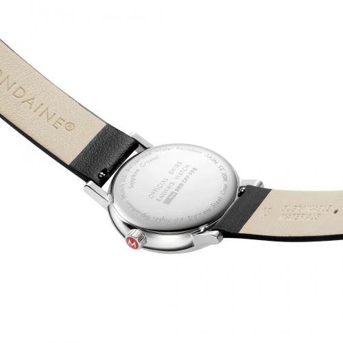 Preview: MONDAINE Armbanduhr MSE.35110.LBV 35mm Saphirglas veganes Traubenleder