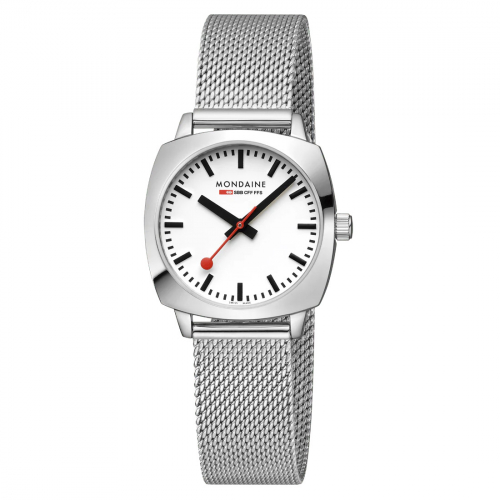 Mondaine Damenuhr MSL.31110.SM Petite Cushion 31mm Saphirglas