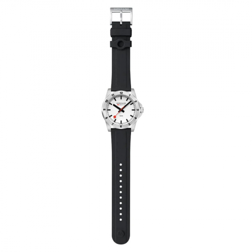 MONDAINE Numeri MSN.4211B.RB, 42mm, Saphirglas, BackLight, Silikon