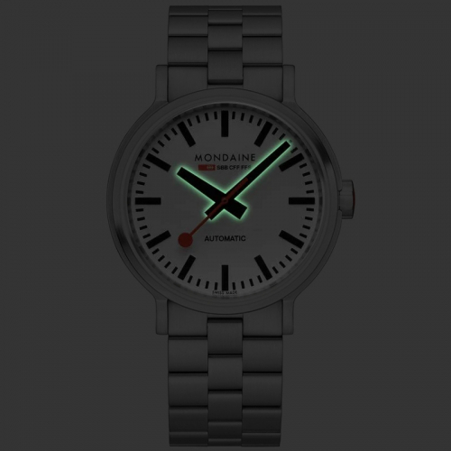 Mondaine Armbanduhr MST.4161B.SJ The Original Automatik BackLight, Saphirglas, swiss made