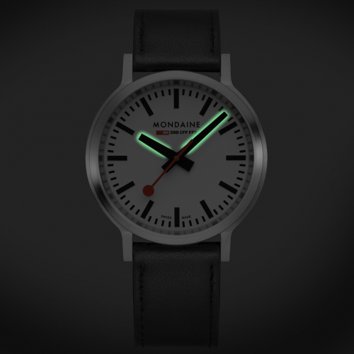 MONDAINE MST.4101B.LB Armbanduhr stop2go BackLight Saphirglas, 41mm