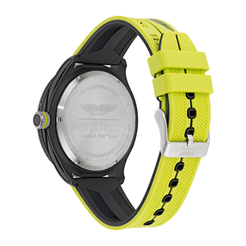 Preview: Aston Martin Uhr MTFP1F502 Multifunktion Gelb-Schwarz Day-Date