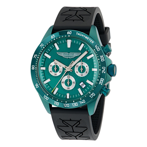 Aston Martin Herren Uhr MTIS2S605 Chrono Grün-Schwarz 44mm