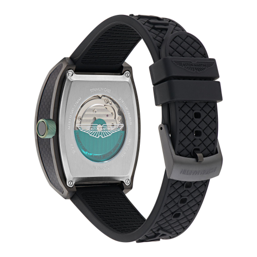 Preview: Aston Martin Uhr MTRT1F502 Automatik Titan IP-Gun-Grün Armbanduhr 41mm