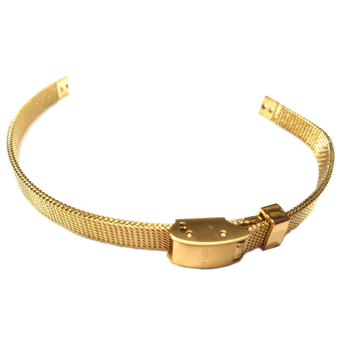 Obaku Ersatzband, Wechselband Edelstah Goldfarben, Stegbreite 6mm V129
