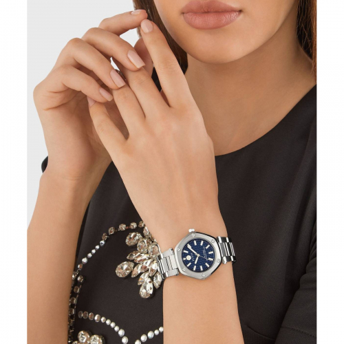 Philipp Plein Damen Armbanduhr PW1BA0423 The Hexagon Edelstahl