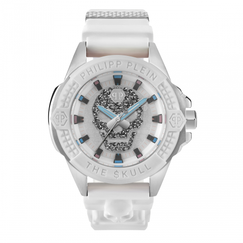 Philipp Plein Herren Armbanduhr PWAAA1521 The Skull Weiß