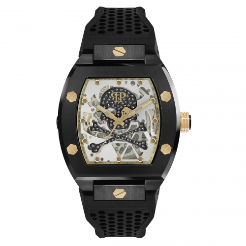 Philipp Plein Herren Armbanduhr PWBAA0521 The Skeleton Automatik 44mm