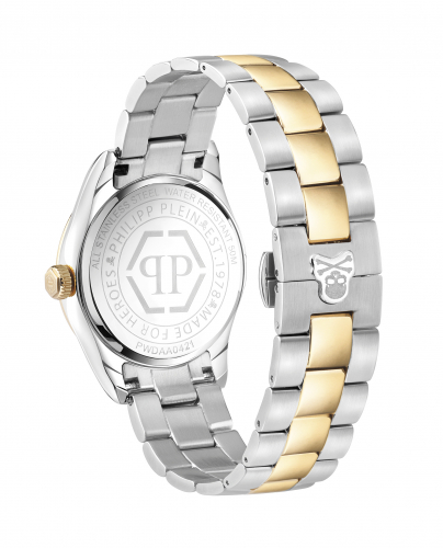 Philipp Plein Damen Armbanduhr PWDAA0421 Queen bicolor Armband, Zifferblatt Grün