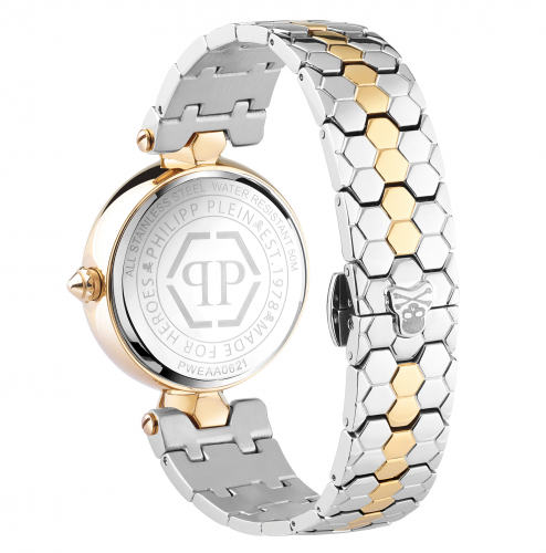 Philipp Plein Damen Armbanduhr PWEAA0521 Plein Couture Zifferblatt, Armband bicolor