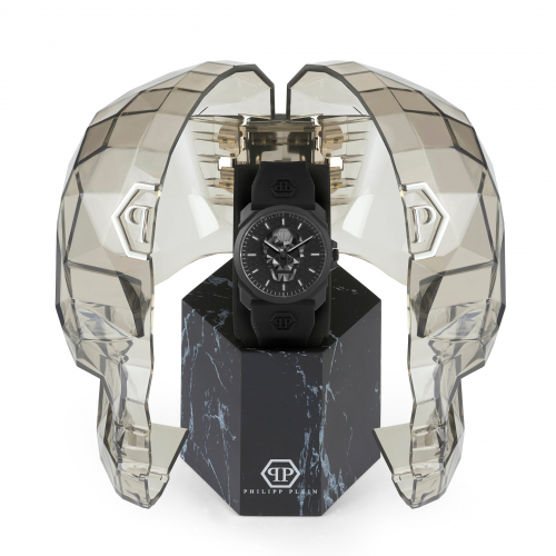Philipp Plein Armbanduhr THE $KULL KING PWLAA0422 Silikon, schwarz