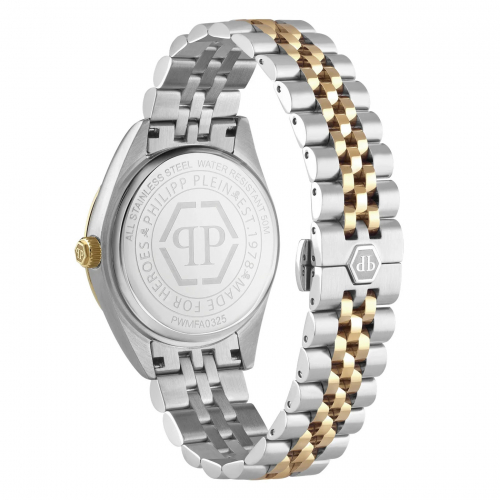 Philipp Plein Herren Armbanduhr PWMFA0325 Date Superlative Grün, bicolor