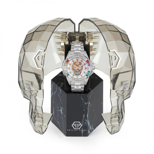Philipp Plein Unisex Damenuhr Herrenuhr PWNAA0422 The Skull 41mm Edelstahl