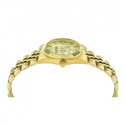 Philipp Plein Damen Armbanduhr PWNFA0525 Date Superlative goldfarben 29mm