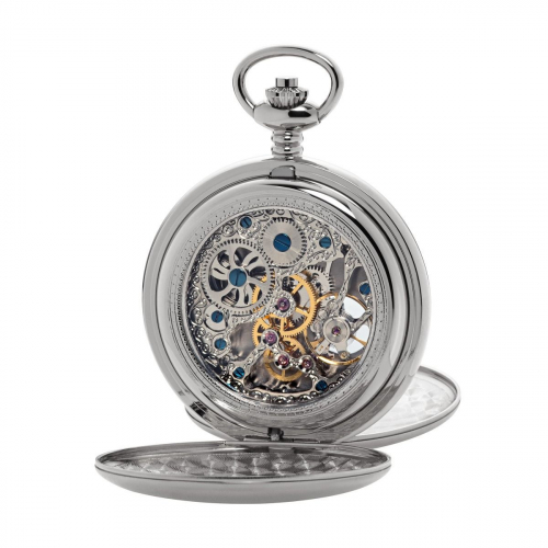 UMR RUHLA 5474-1 Taschenuhr Handaufzug kleine Sekunde mit Kette