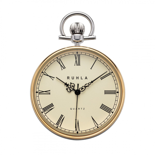 UMR RUHLA TU 8052 Taschenuhr, Ronda-Werk, mit Aufsteller und Kette
