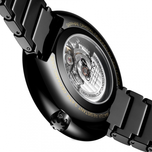 Preview: CIGA design Uhr U033-BG01-6B7B Blue Planet II GILDED AGE Automatik Gold-Schwarz