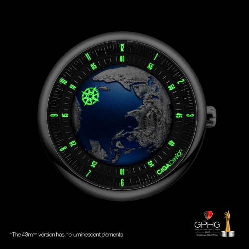 Preview: CIGA design Uhr U039-SU01-W6U Blue Planet II Atlantic Ocean Automatik