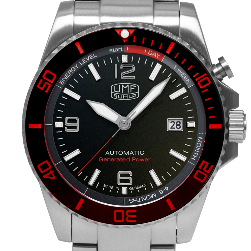 UMF Ruhla 1072M-2 Automatik-Kinetic, Armbanduhr Saphirglas, 42mm