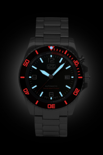 Preview: UMF Ruhla 1072M-2 Automatik-Kinetic, Armbanduhr Saphirglas, 42mm