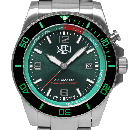 UMF Ruhla 1072M-4 Automatik-Kinetic, Armbanduhr Saphirglas, 42mm