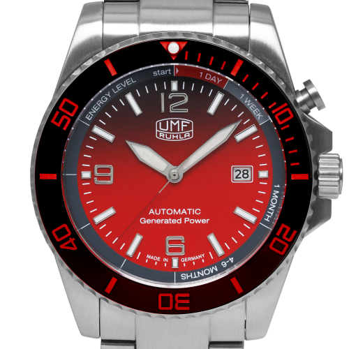UMF Ruhla 1072M-5 Automatik-Kinetic, Armbanduhr Saphirglas, 42mm