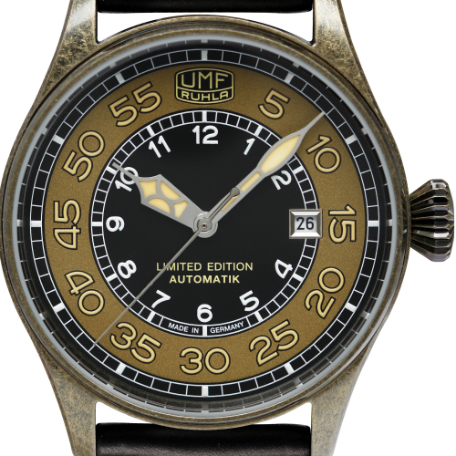 UMF Ruhla 1164-5 Automatik, Armbanduhr, Vintagelook, 42mm
